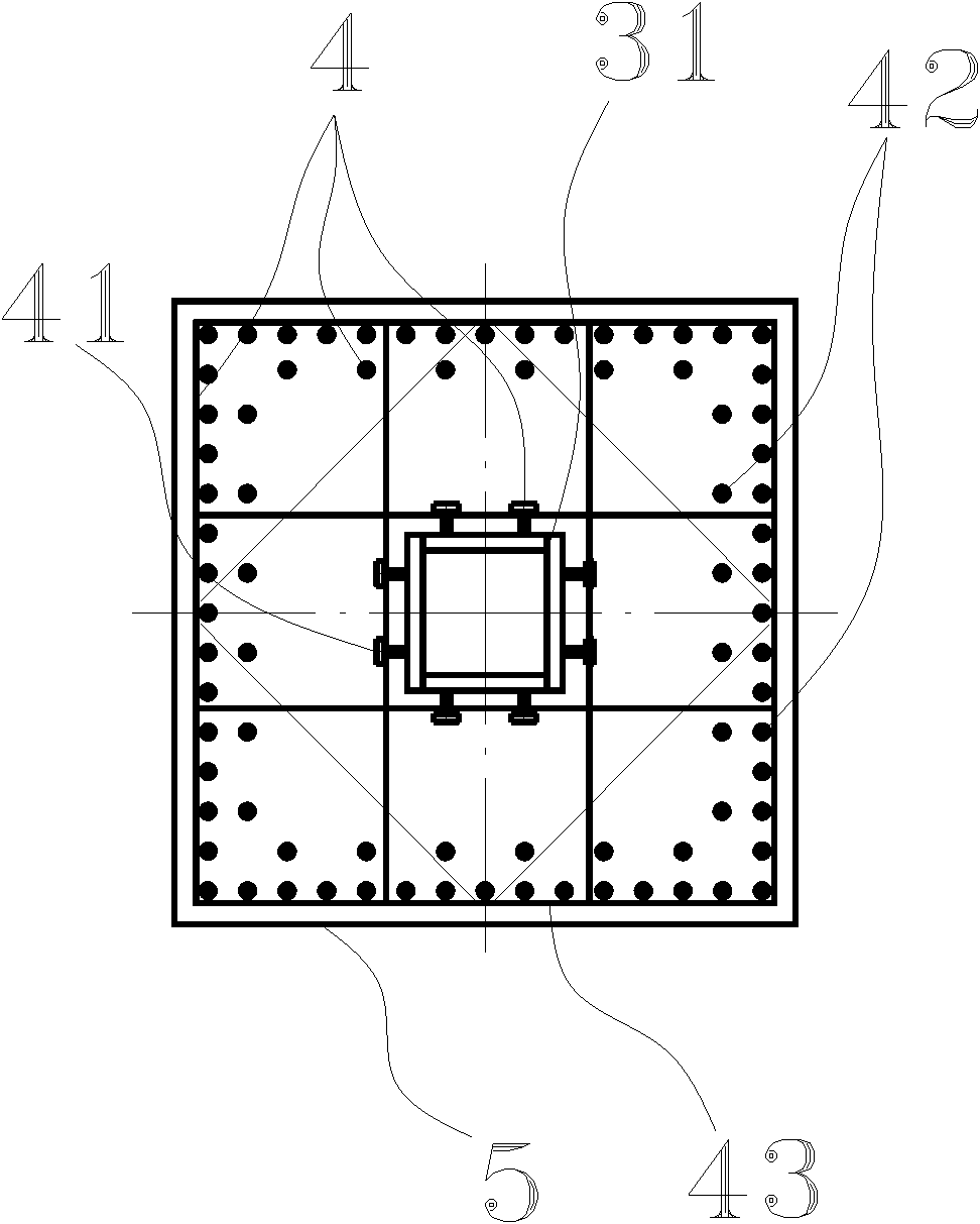 Method for constructing combined steel and concrete column of large metallurgy industrial factory building