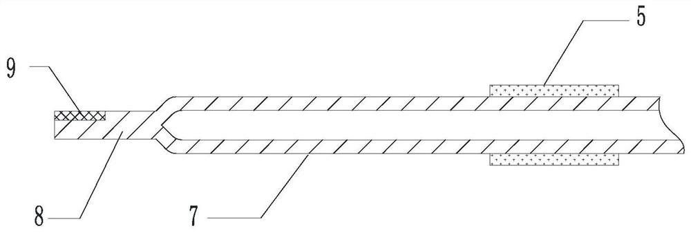 Hollow fiber curtain type membrane, membrane element and manufacturing method thereof