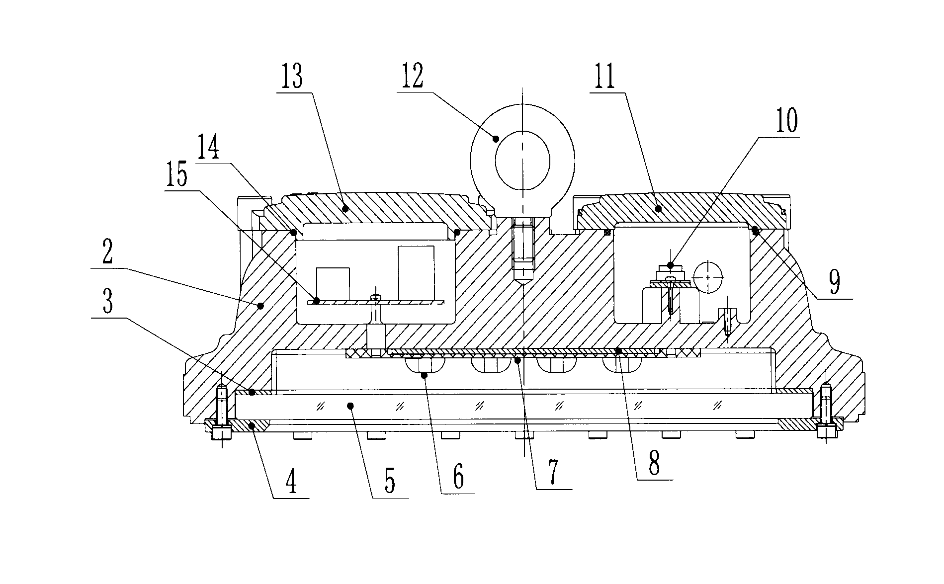 Flameproof LED roadway lamp for mines