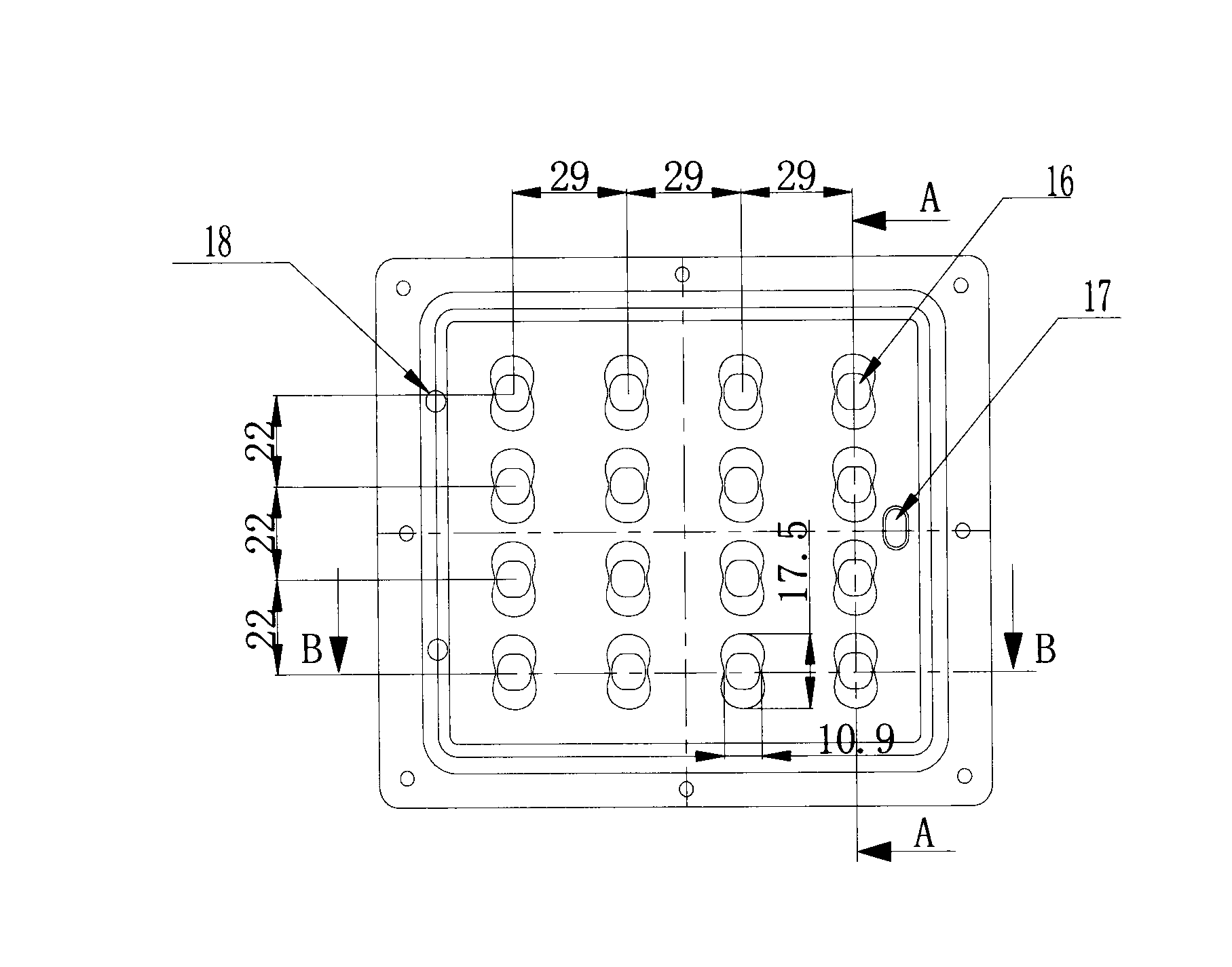 Flameproof LED roadway lamp for mines