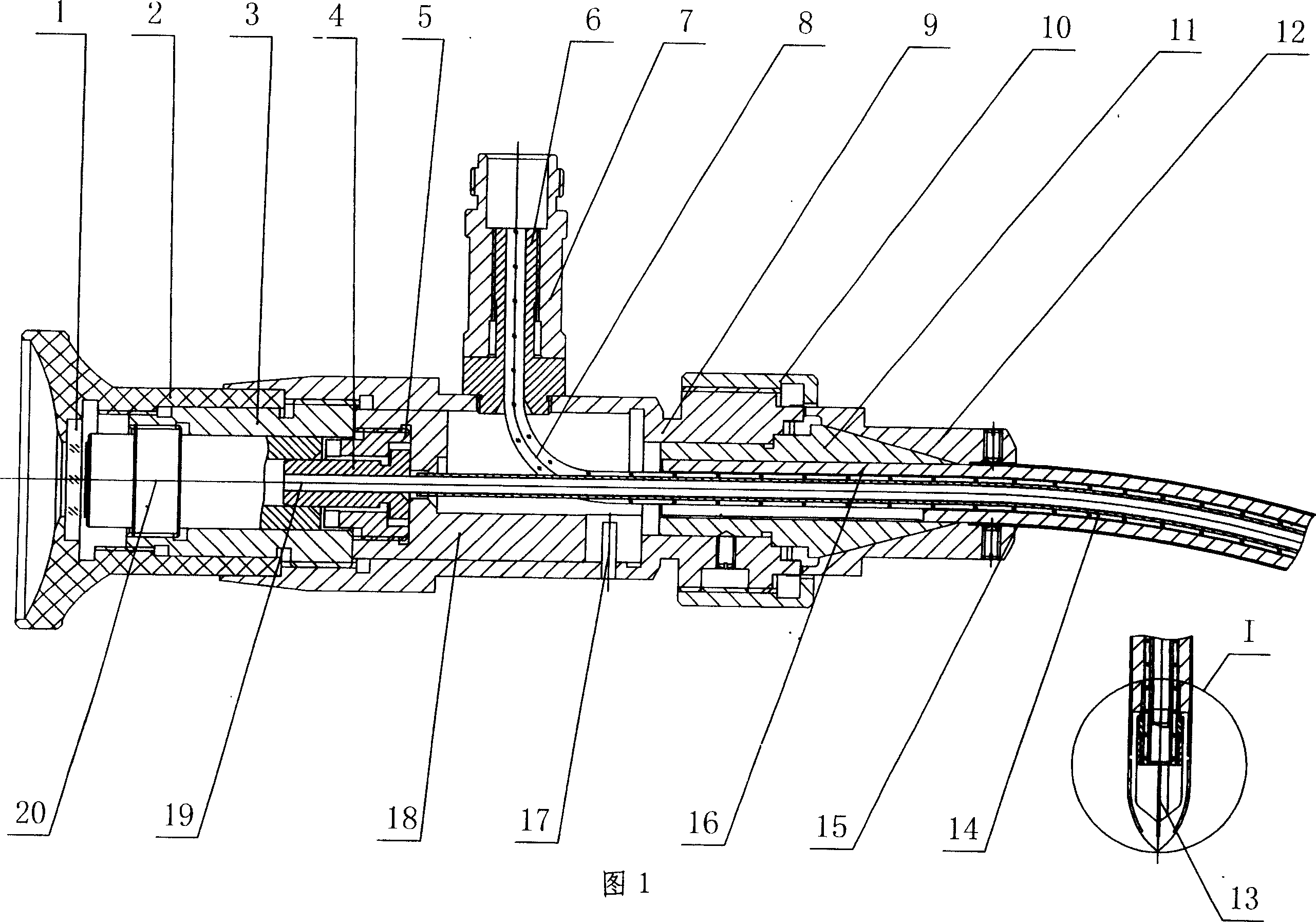 Visual puncturing device for vagina sting operation to treat pressure urinary incontinence