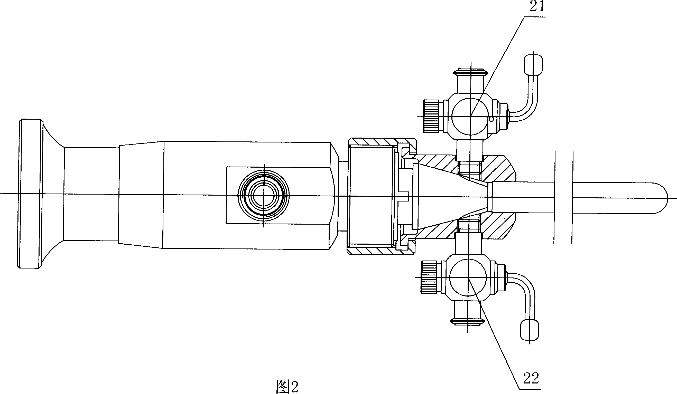 Visual puncturing device for vagina sting operation to treat pressure urinary incontinence