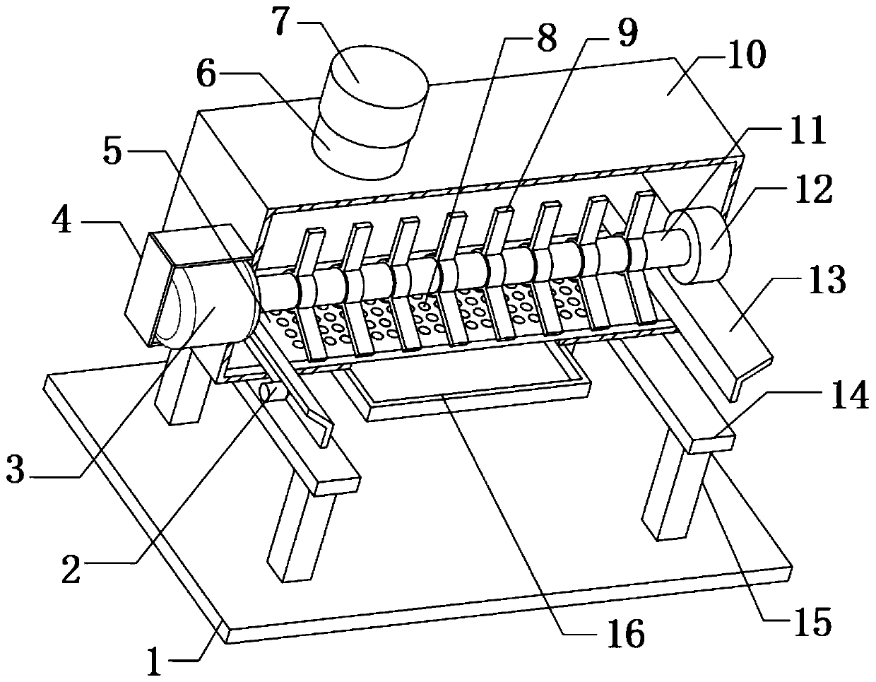 Plant extract decolorizing device