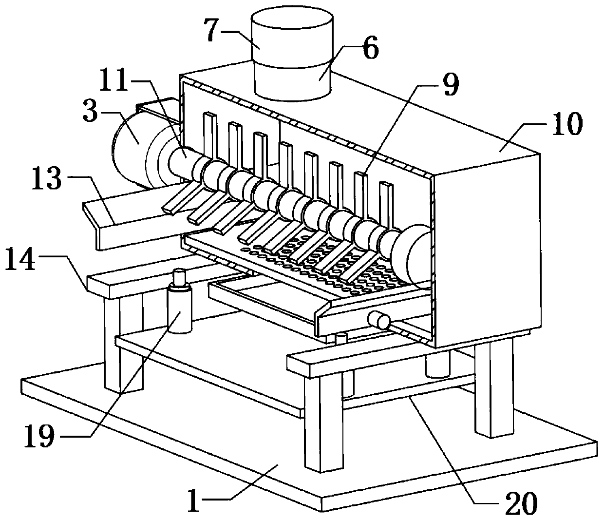 Plant extract decolorizing device