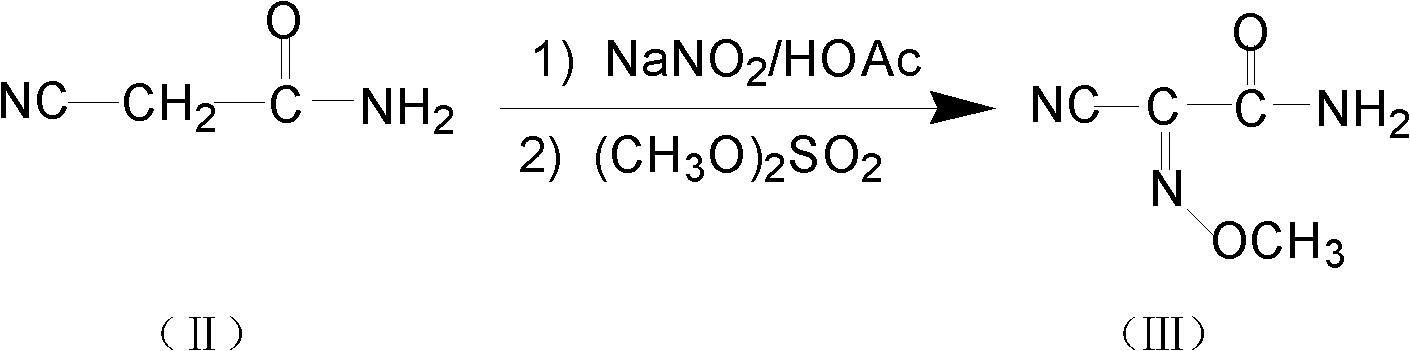 Method for preparing O-tosyl-2-carbamoyl-2-methoxyl-imido-acetamido-oxime