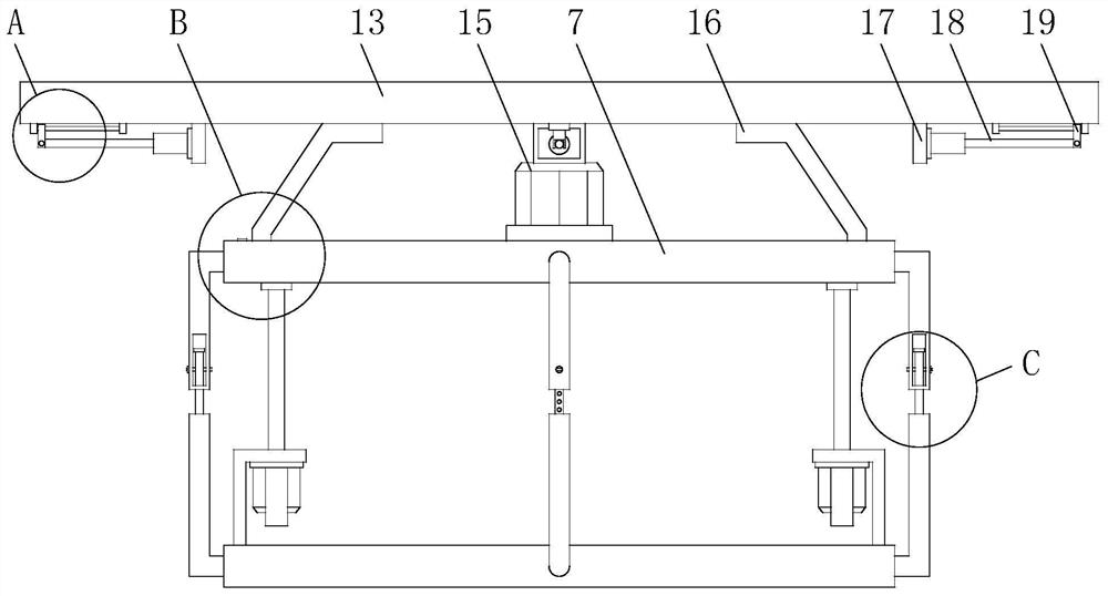 Lifting and rotating device for automobile manufacturing and implementation method thereof