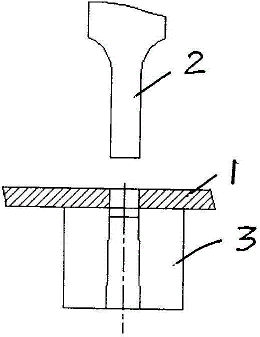 Blanking forming technical method for processing step holes by adopting smooth feeding mold