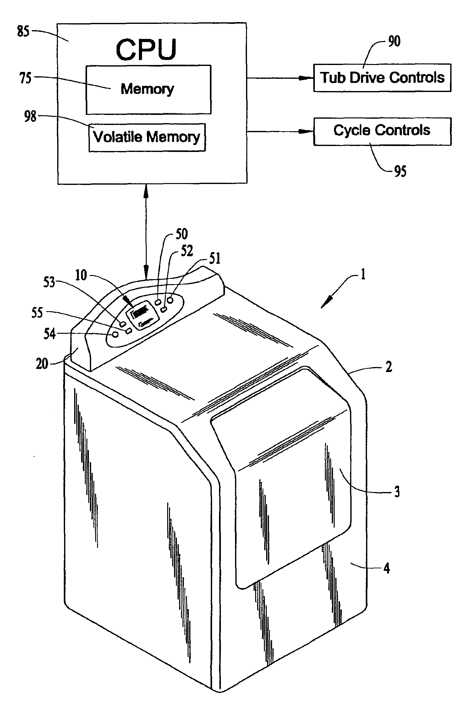 Household appliance with advertising display mode