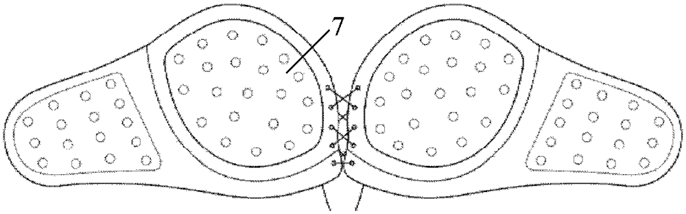 Air-permeable adhesive body contouring pad and its manufacturing method and application