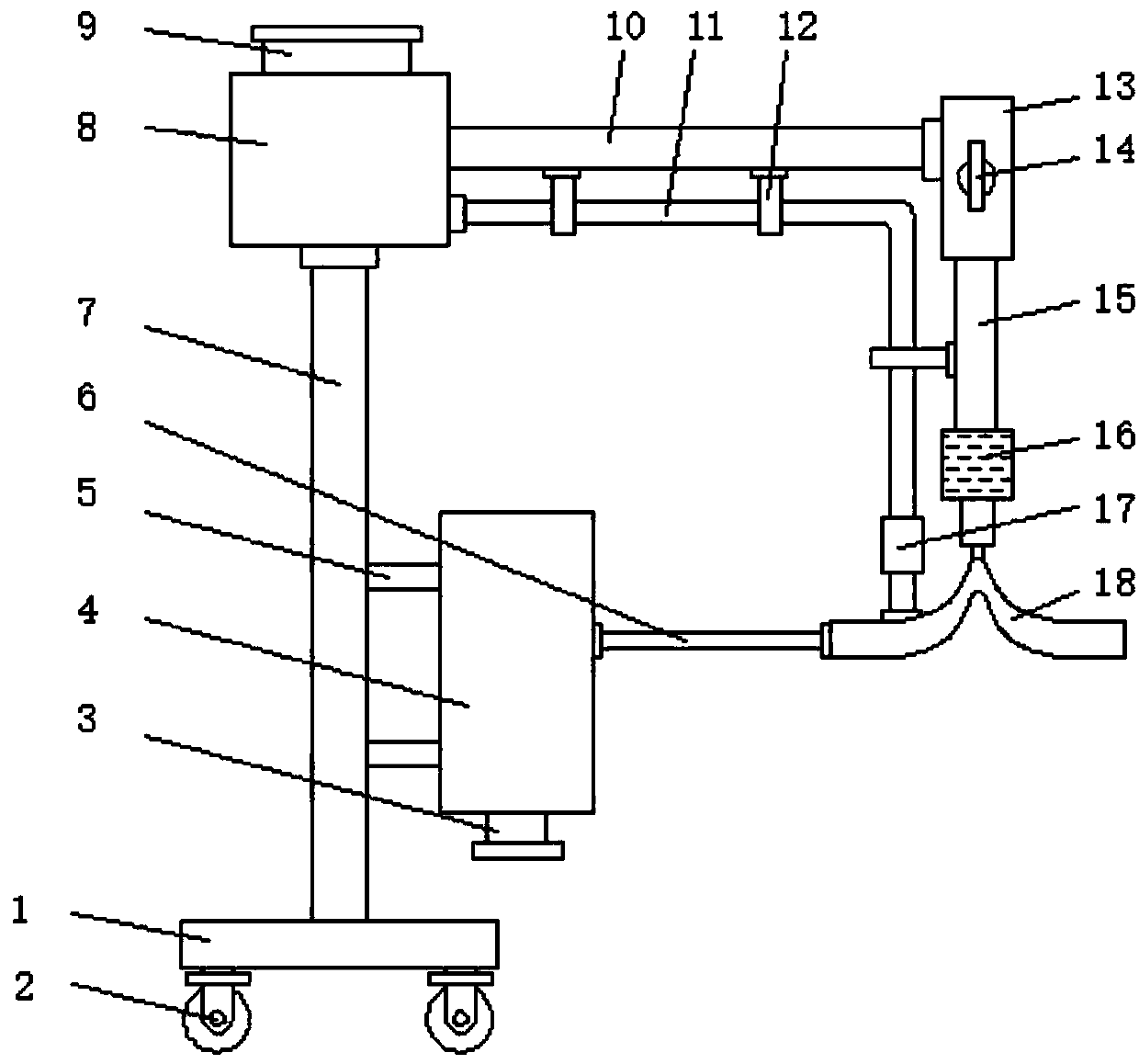 Operation cold compression device for rhinology department