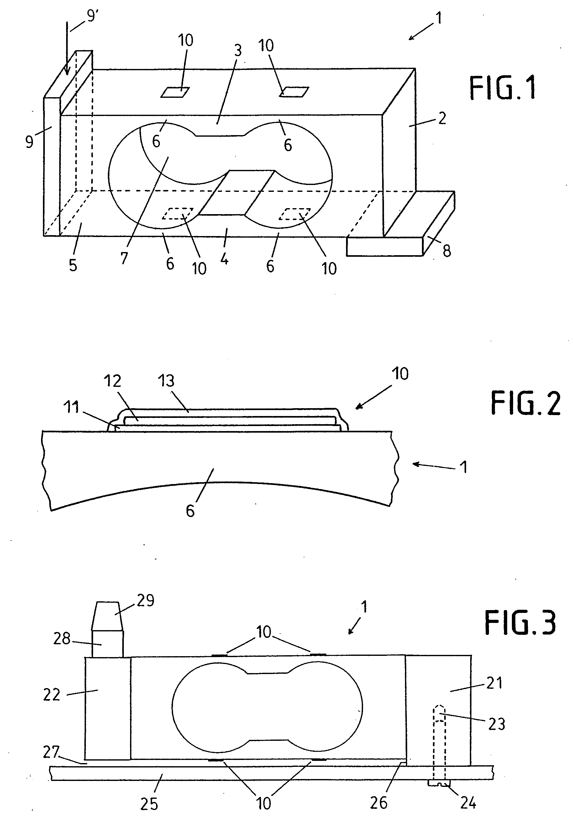 Nickel alloy precision force transducer with strain gauge elements