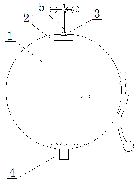 Circuit temperature monitoring device with wind speed monitoring function