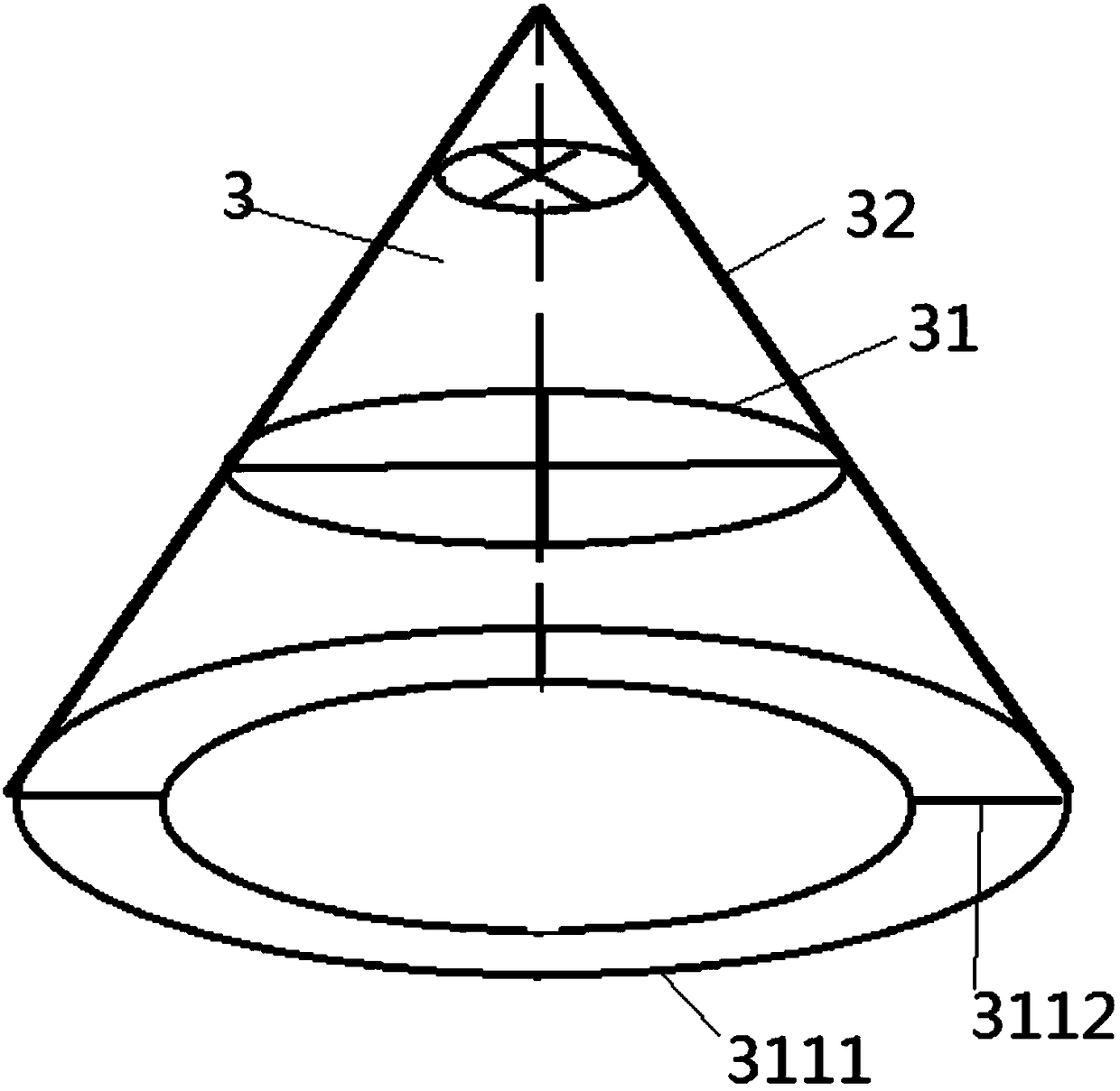 Conical detachable clothes drying frame