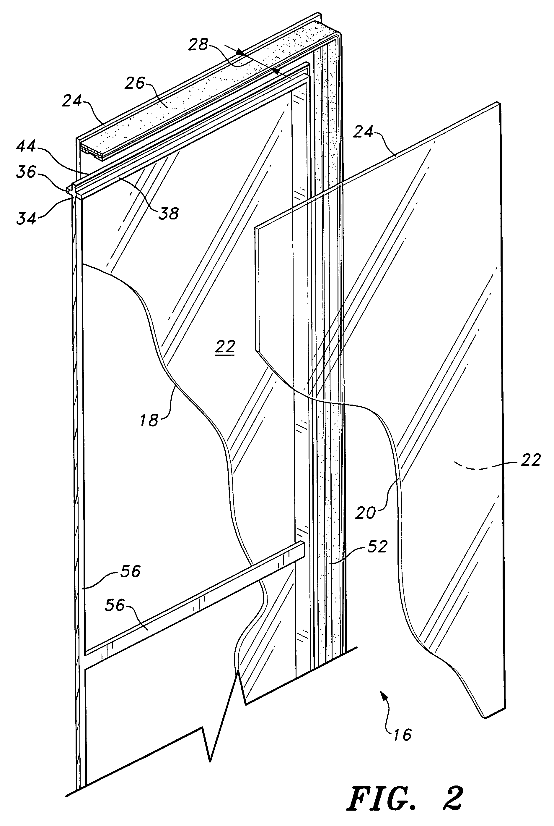 Double pane window construction