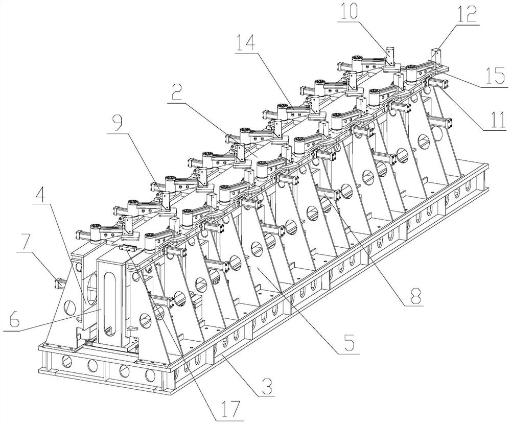 Welding tool for side lower plate and side flat plate of armored car