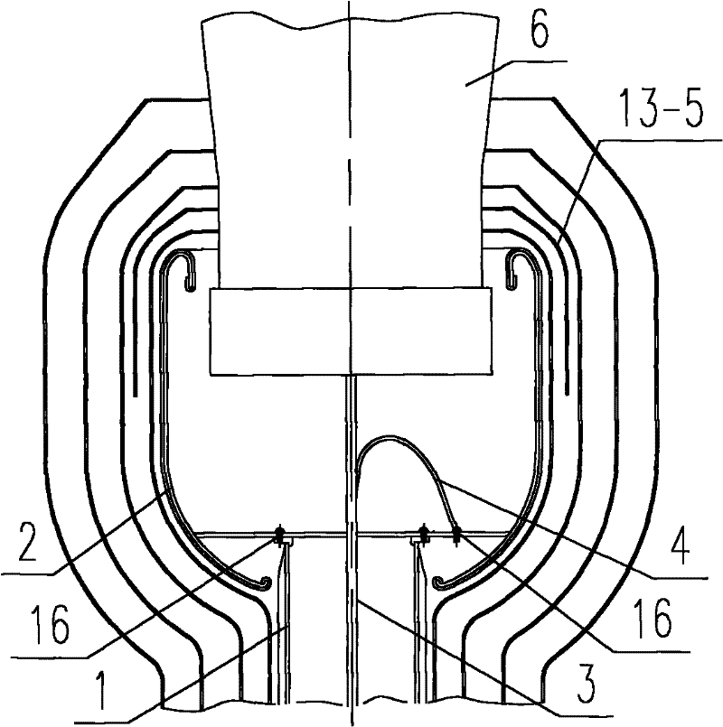 High voltage outgoing line device of extra-high voltage transformer