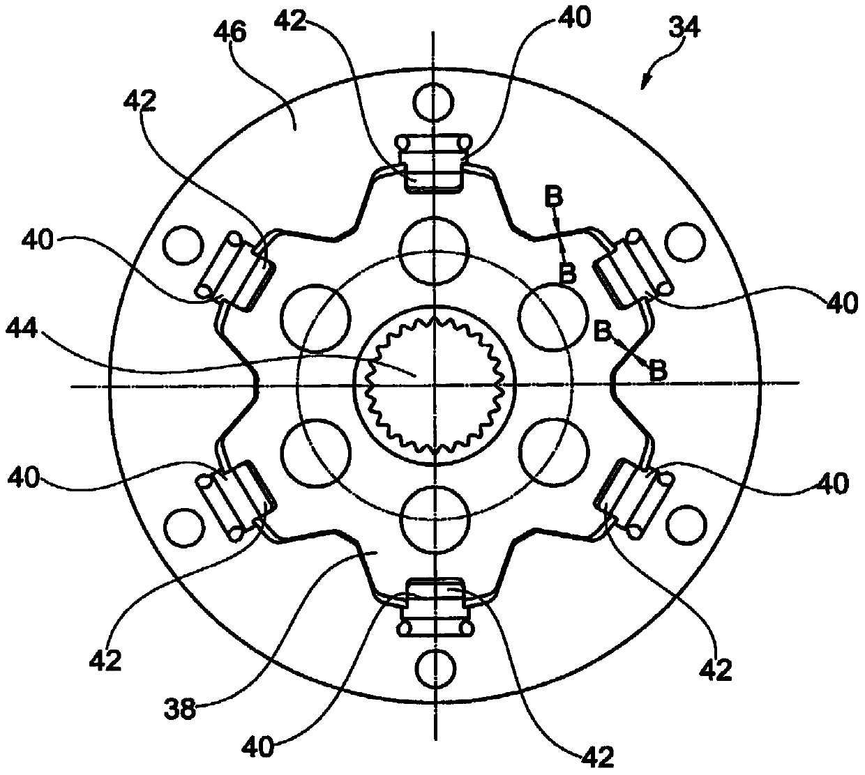 Torque transmission device for a drive train of a motor vehicle and drive train of a motor vehicle