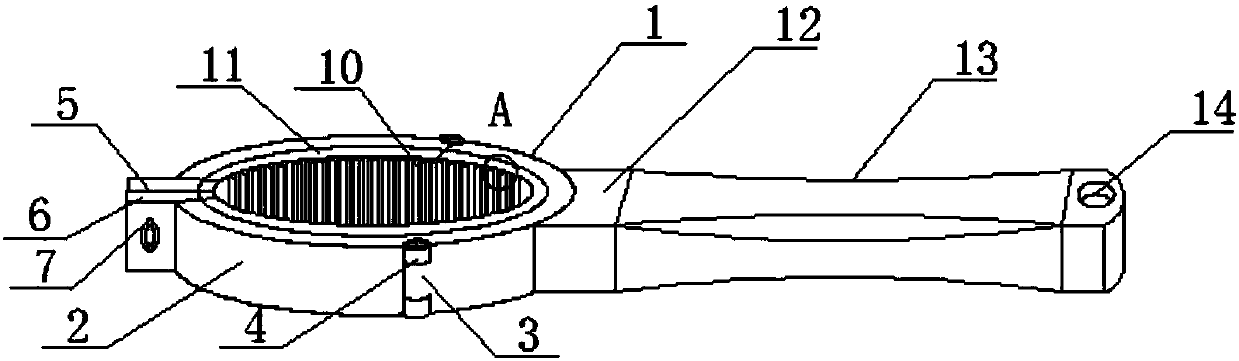 Round bearing wrench for numerical control tools