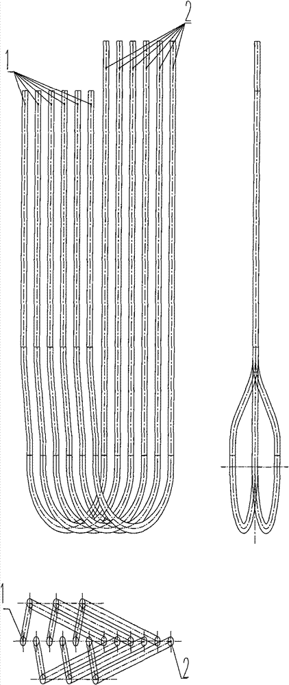 Cracking furnace for producing ethylene by cracking hydrocarbon steam