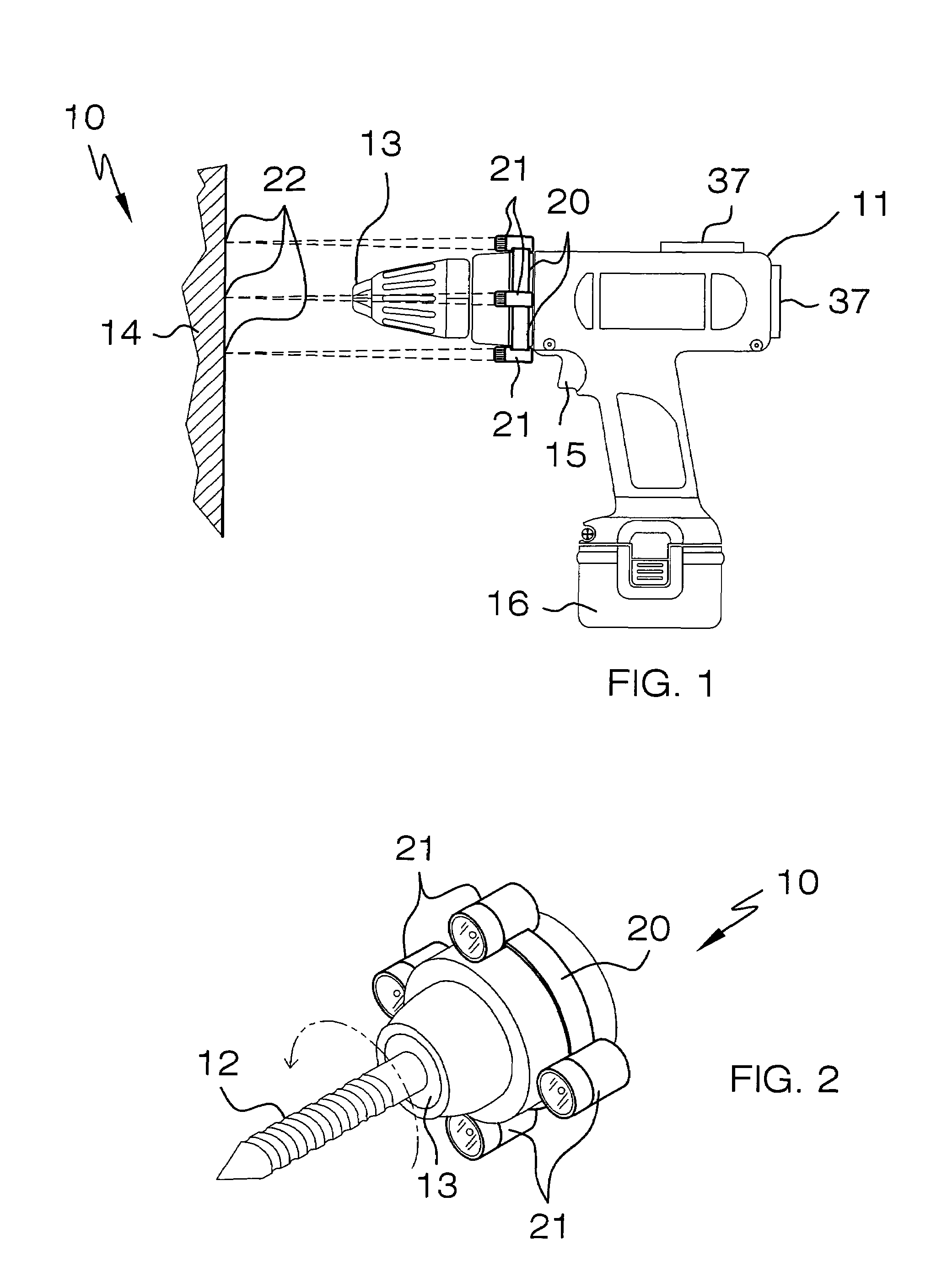 Alignment accessory for portable drills and the like