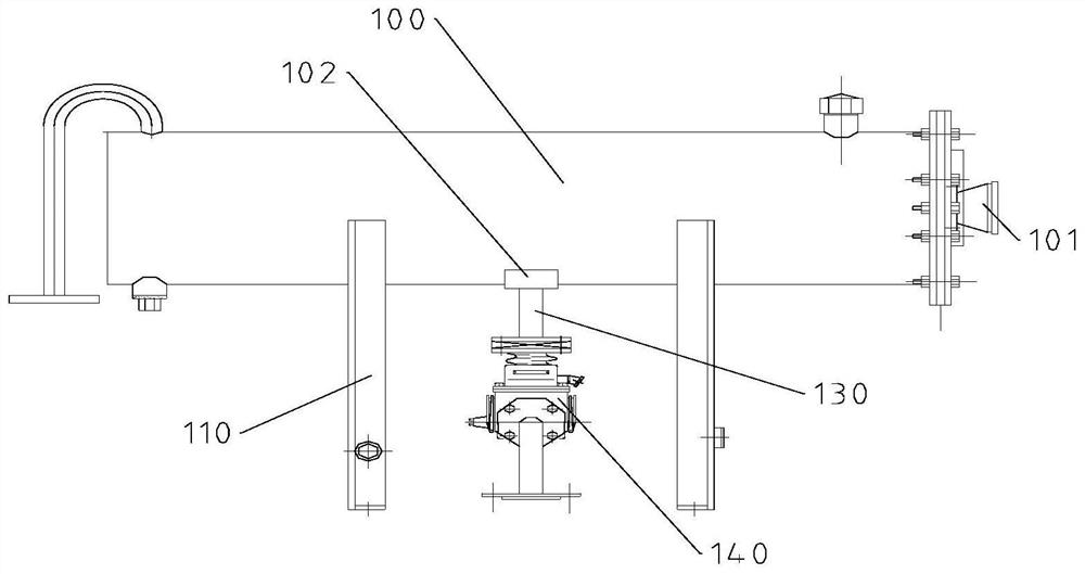 Transformer oil conservator fixing device for oil-immersed station