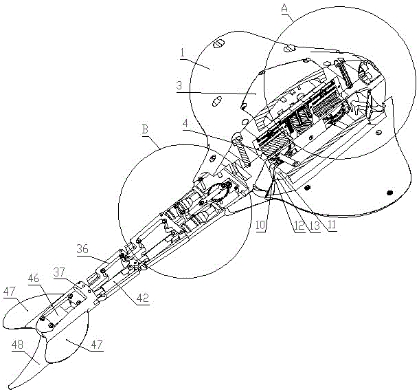 Profile modeling mechanical ray based on water spray promoting manner