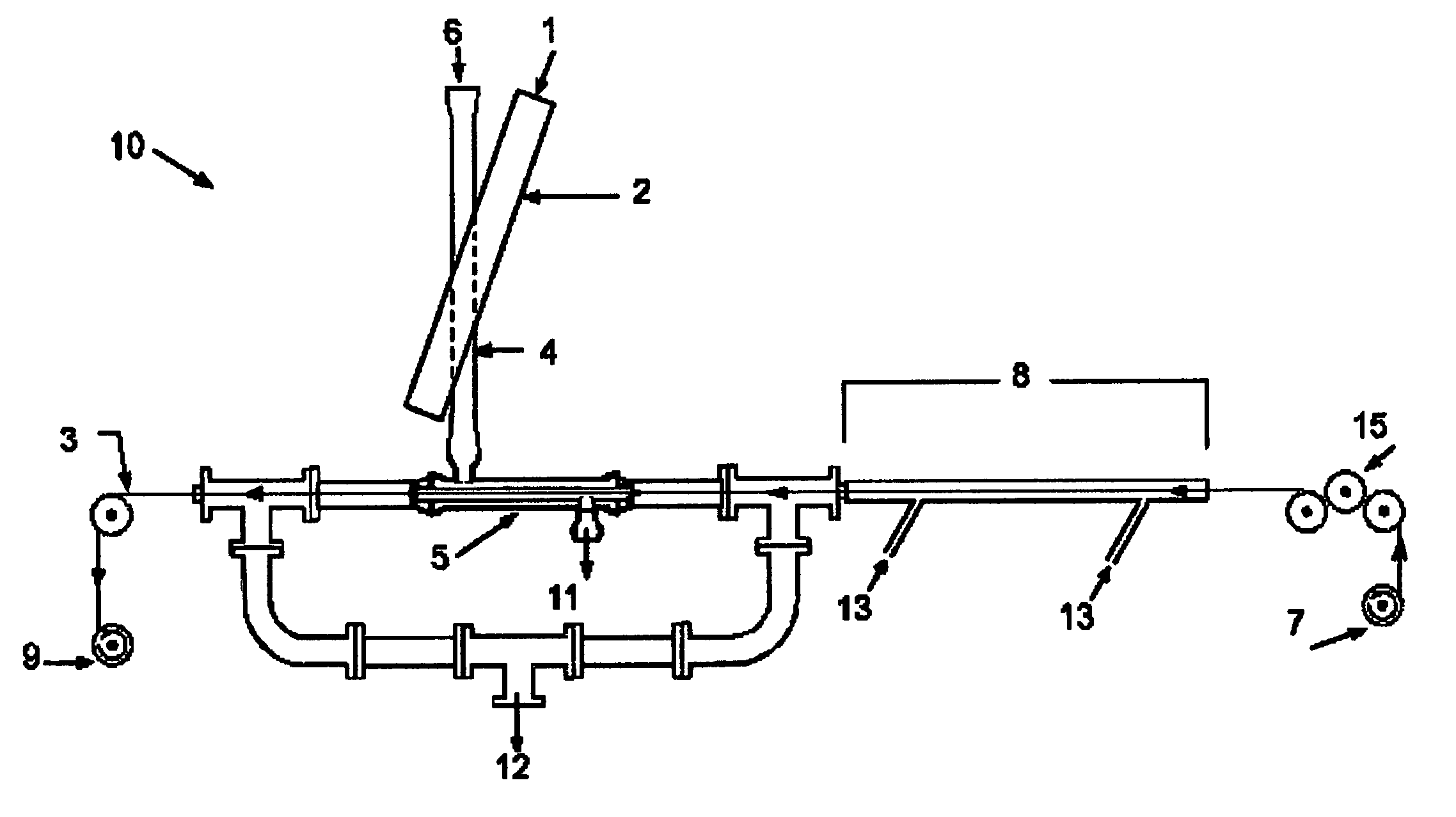 Apparatus and method for oxidation and stabilization of polymeric materials