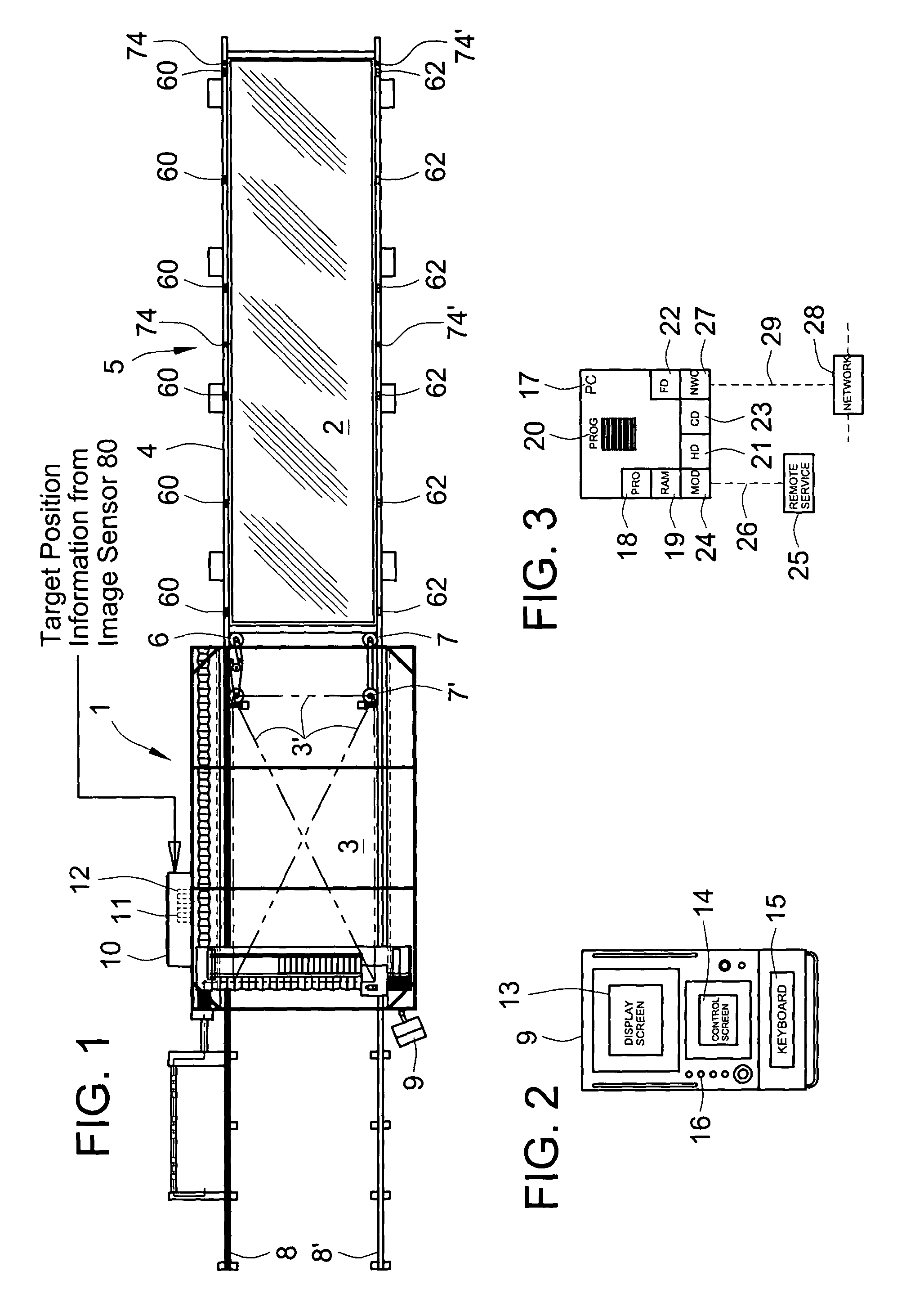 Laser machine tool with image sensor for registration of workhead guidance system