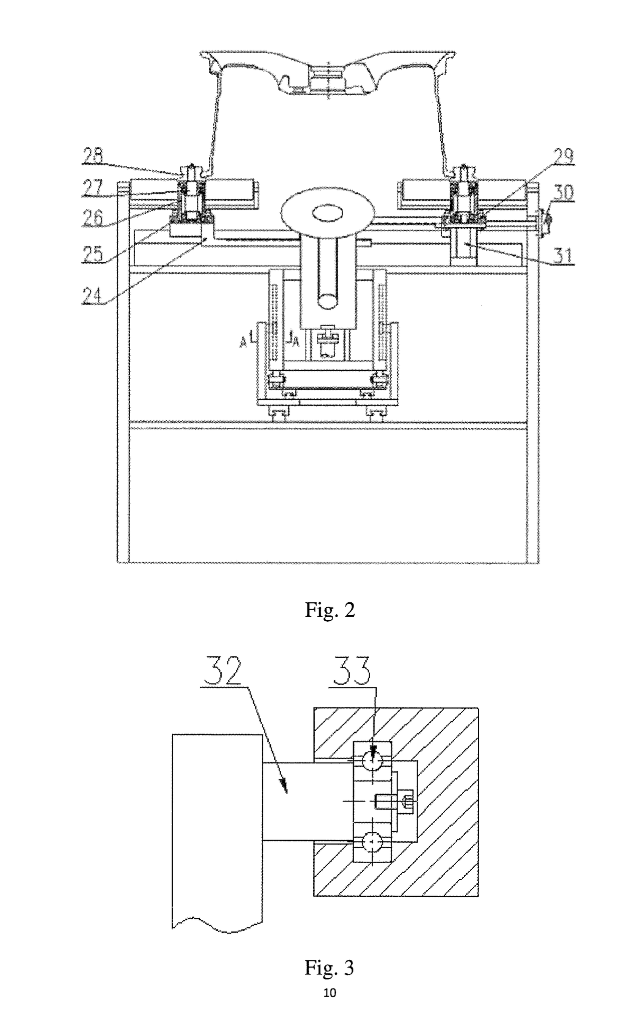 Online general vehicle wheel deburring device