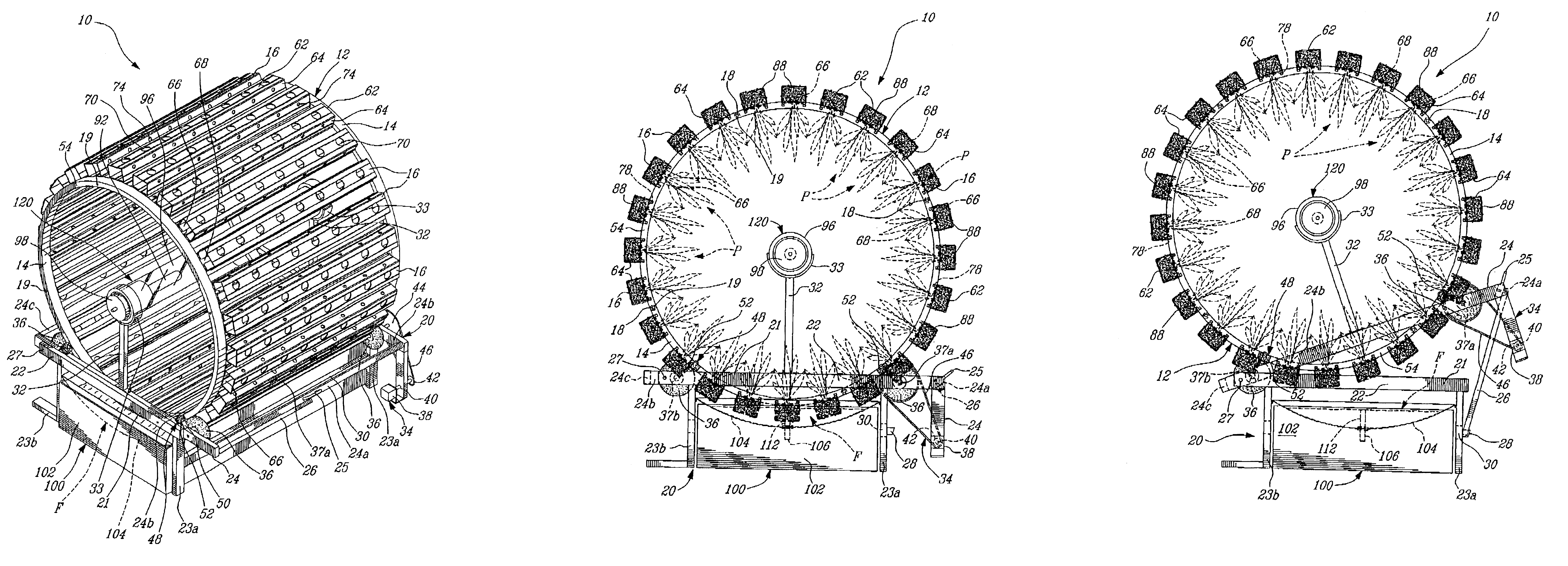 Rotary plant growing apparatus