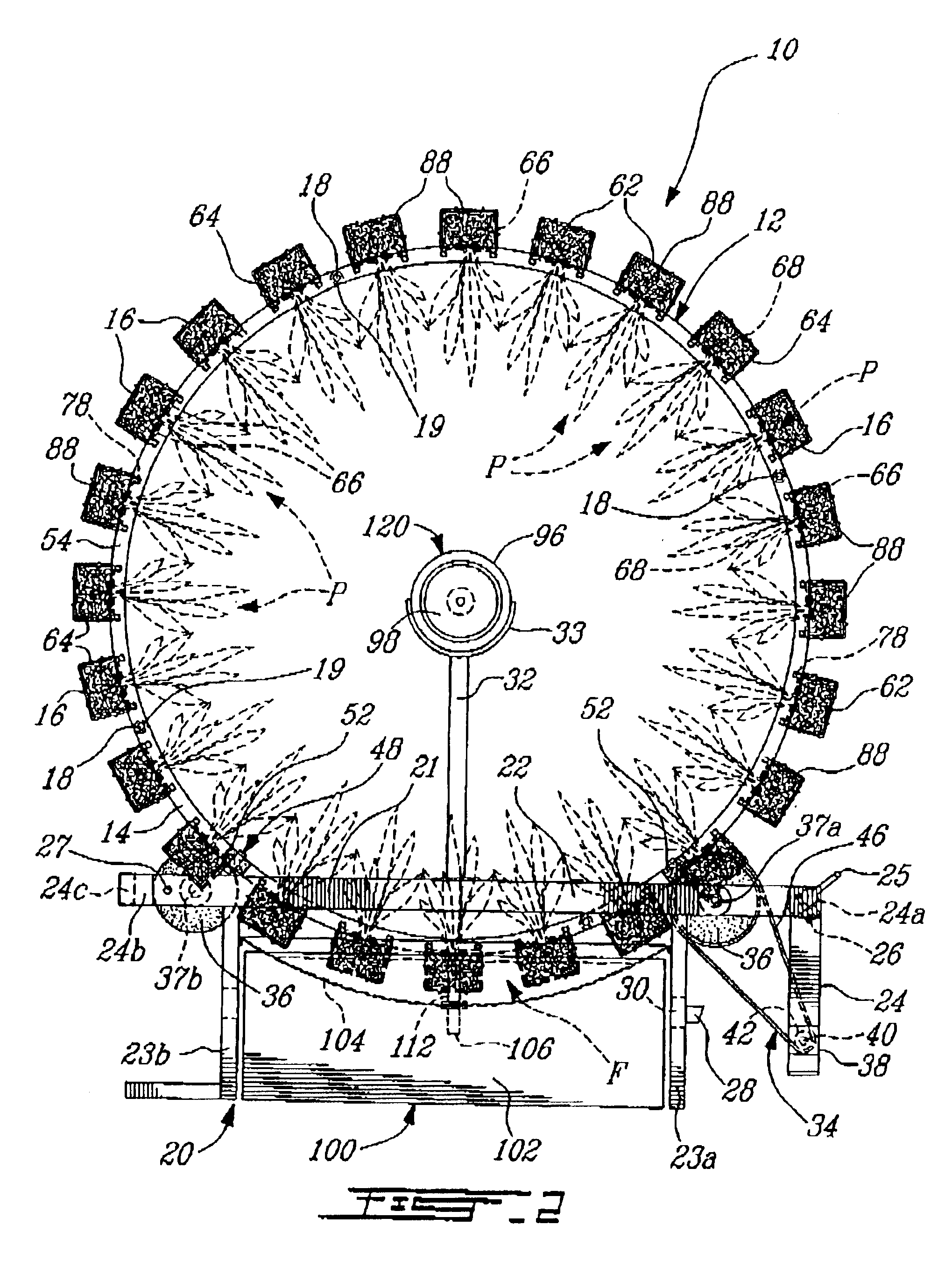 Rotary plant growing apparatus