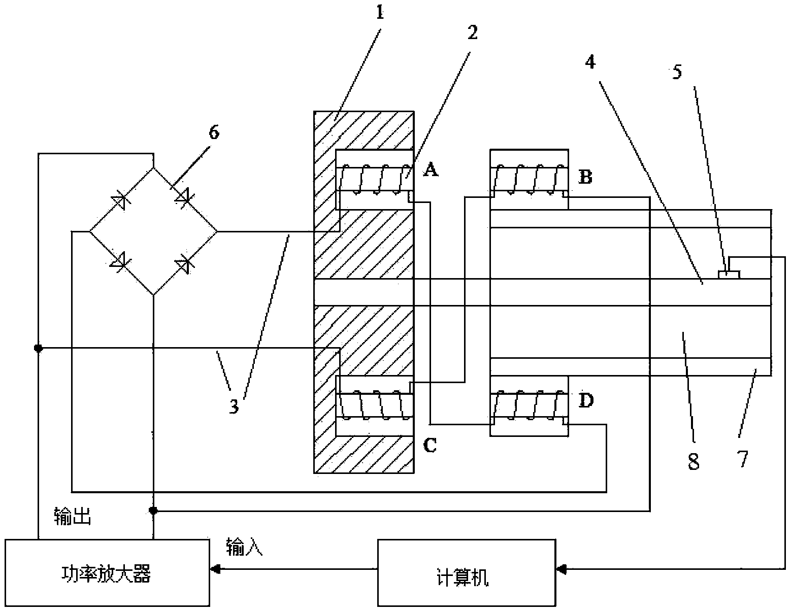 Initiative electromagnetic control system for slab and girder structure vibration