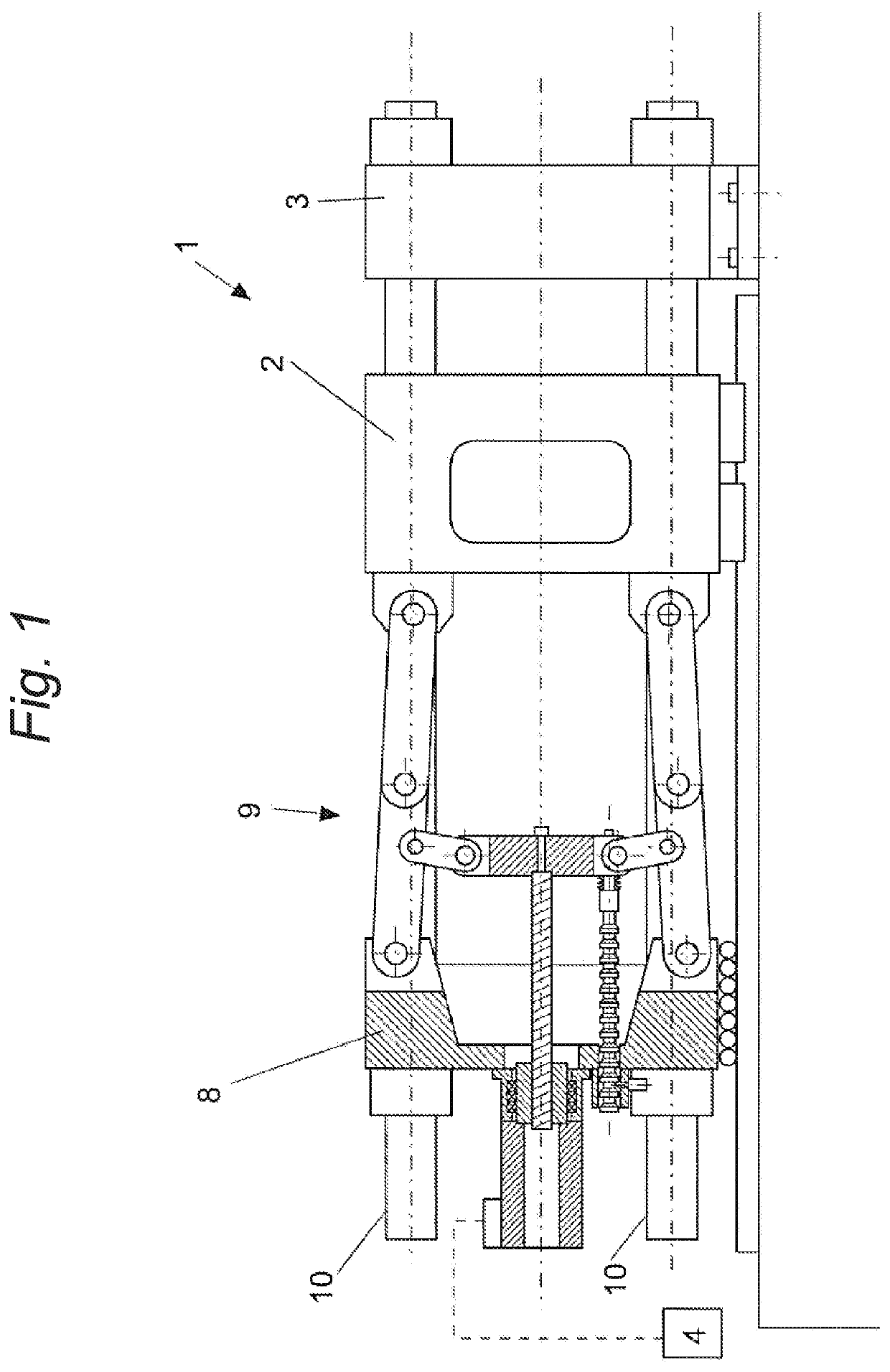 Method for moving a movable platen