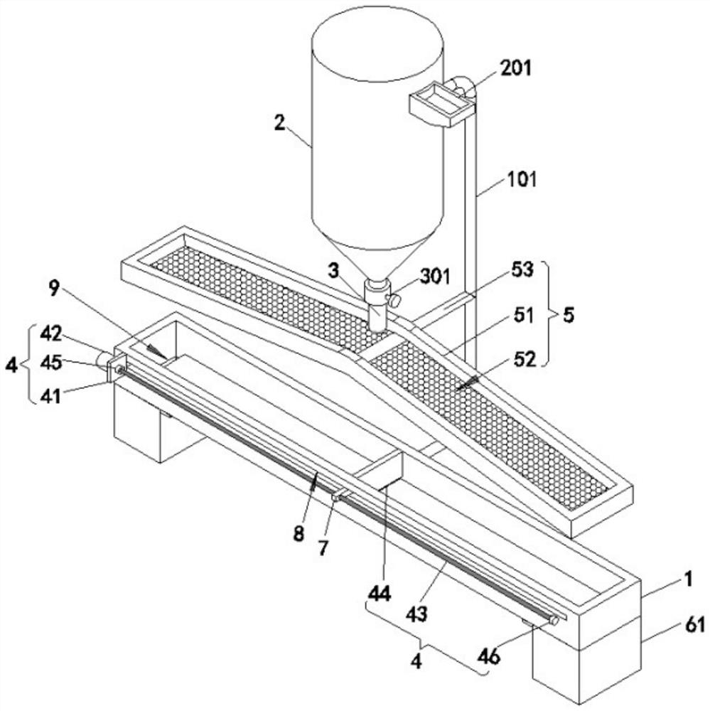 Automatic feeder capable of achieving even feeding for animal husbandry