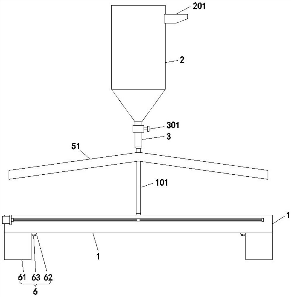 Automatic feeder capable of achieving even feeding for animal husbandry