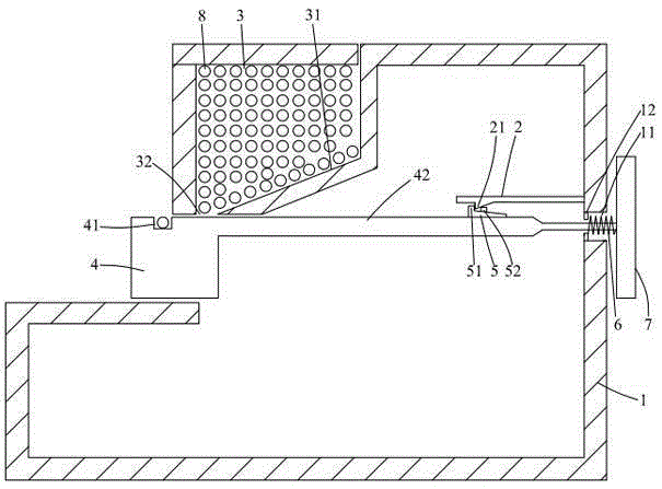 Cigarette popup device capable of being fixed