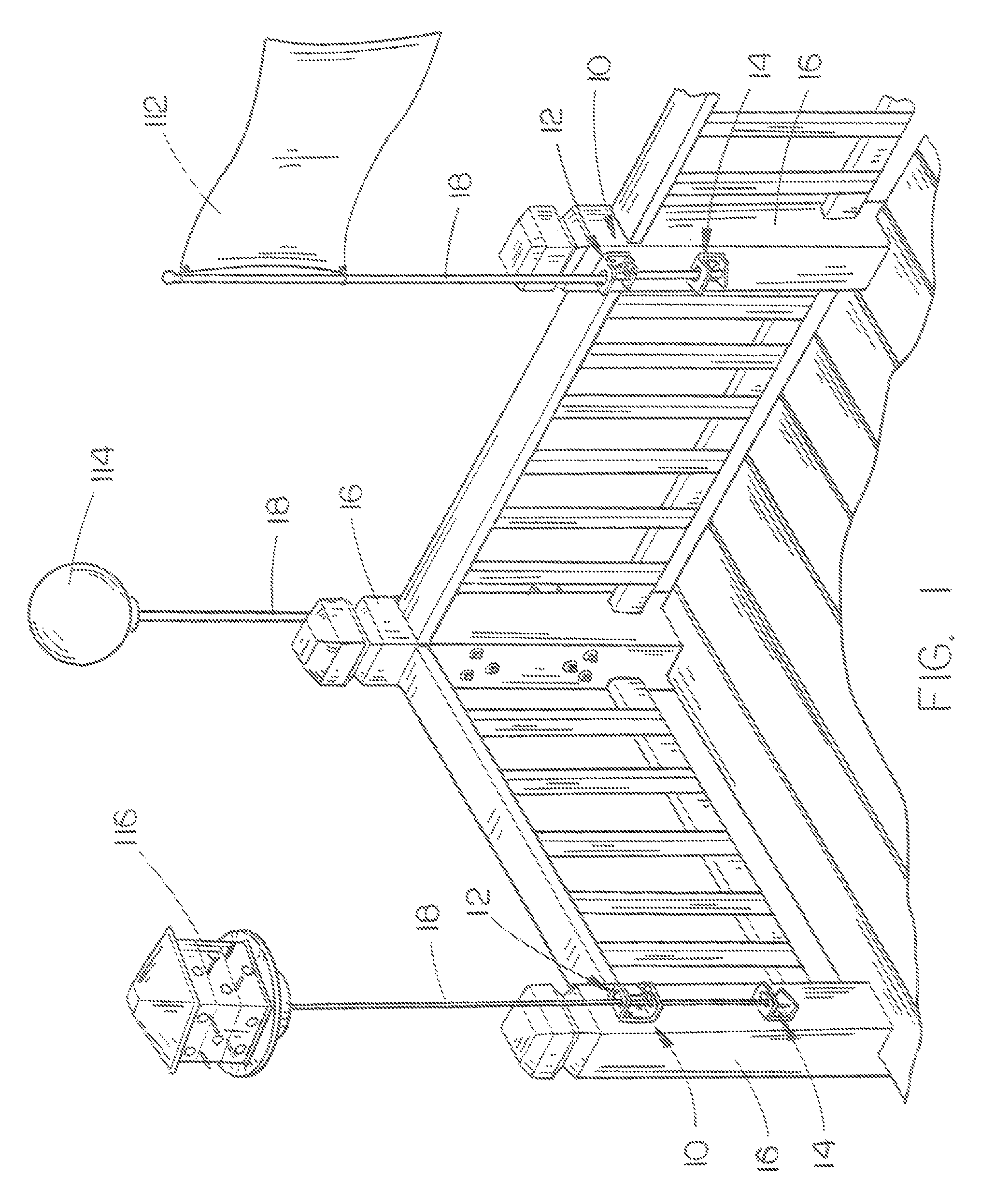 Bracket assembly for mounting a vertically disposed support member