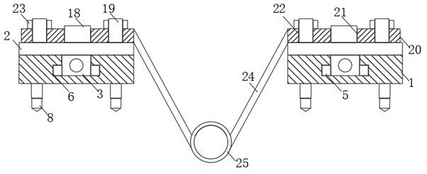 Pipe landfill equipment for road construction