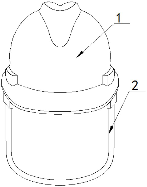 Safety helmet with lighting function for power construction