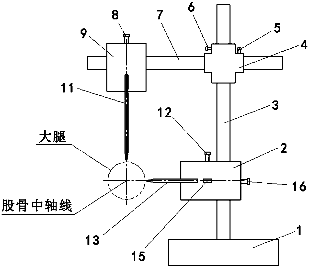 Femoral nail guide pin positioning system and using method thereof