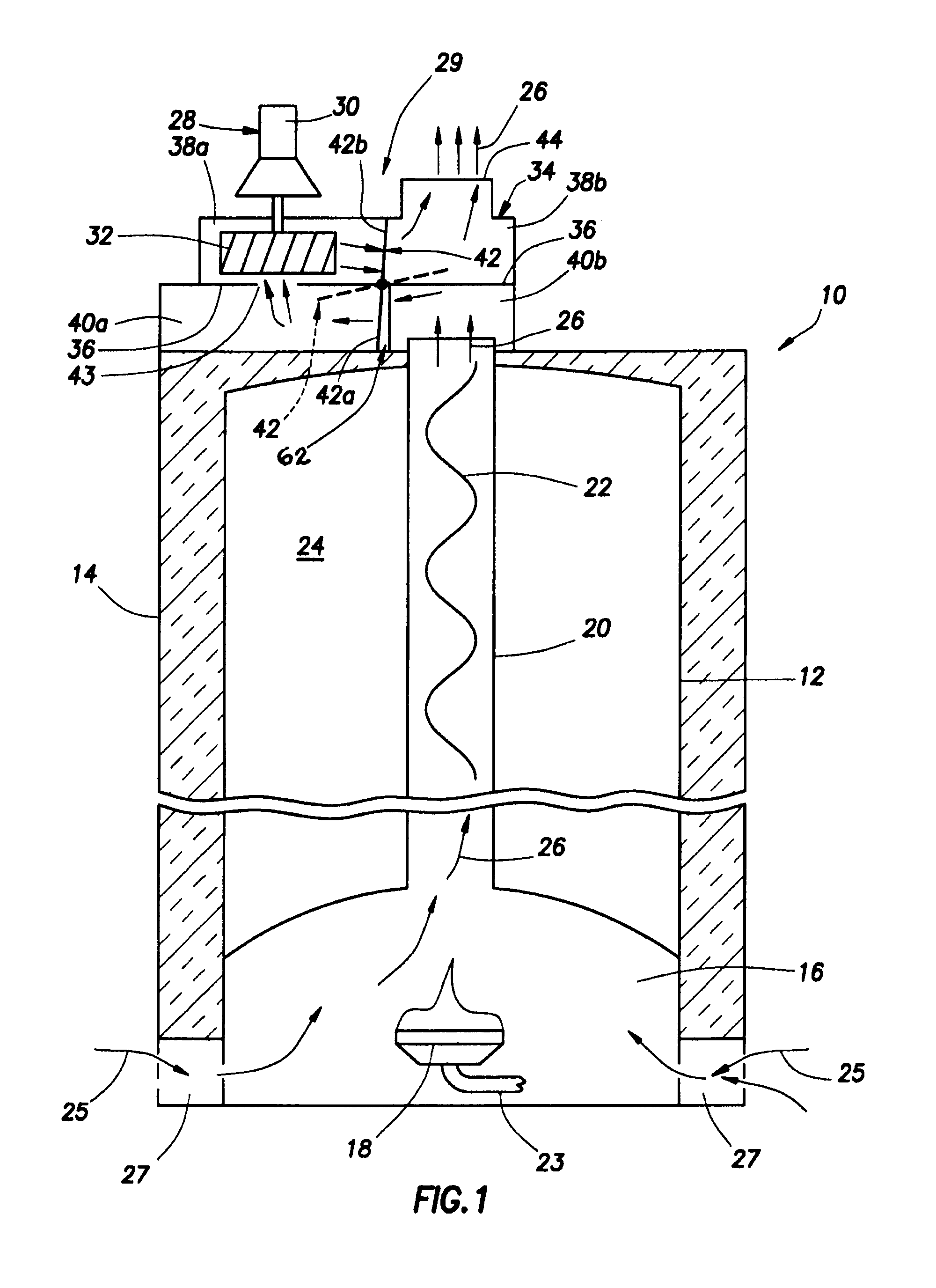 Fuel-fired, power vented high efficiency water heater apparatus