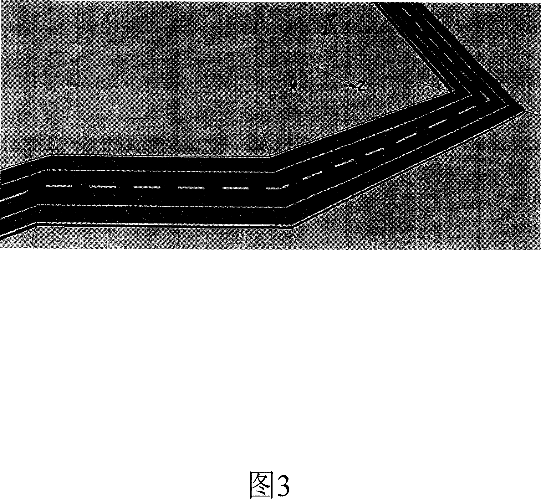 3-D body automatic generation method for 3-D simulation display