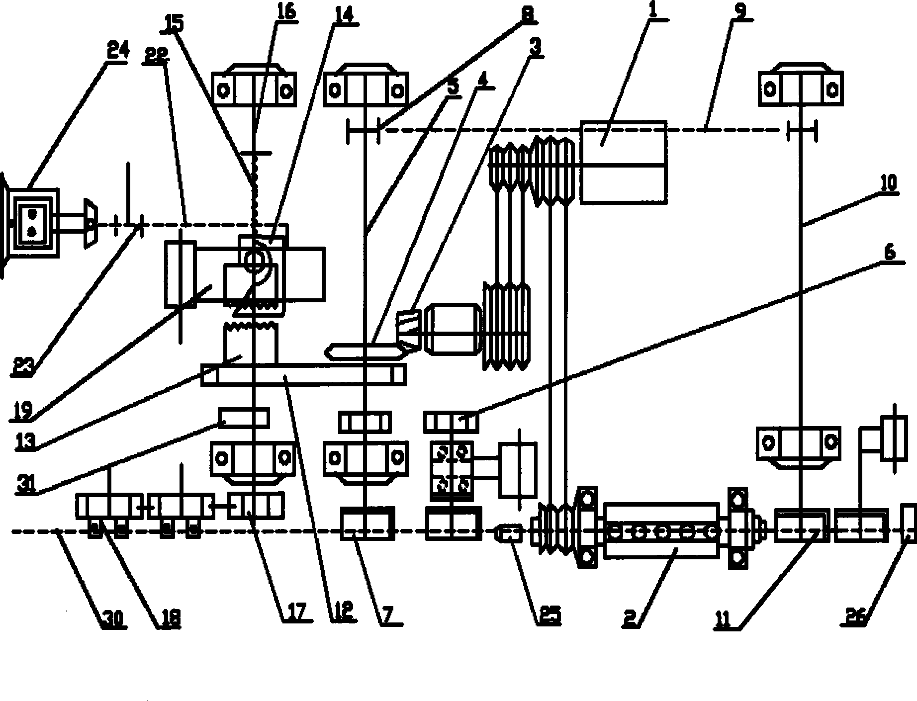 Quick energy-saving automatic aligning cutting-off device