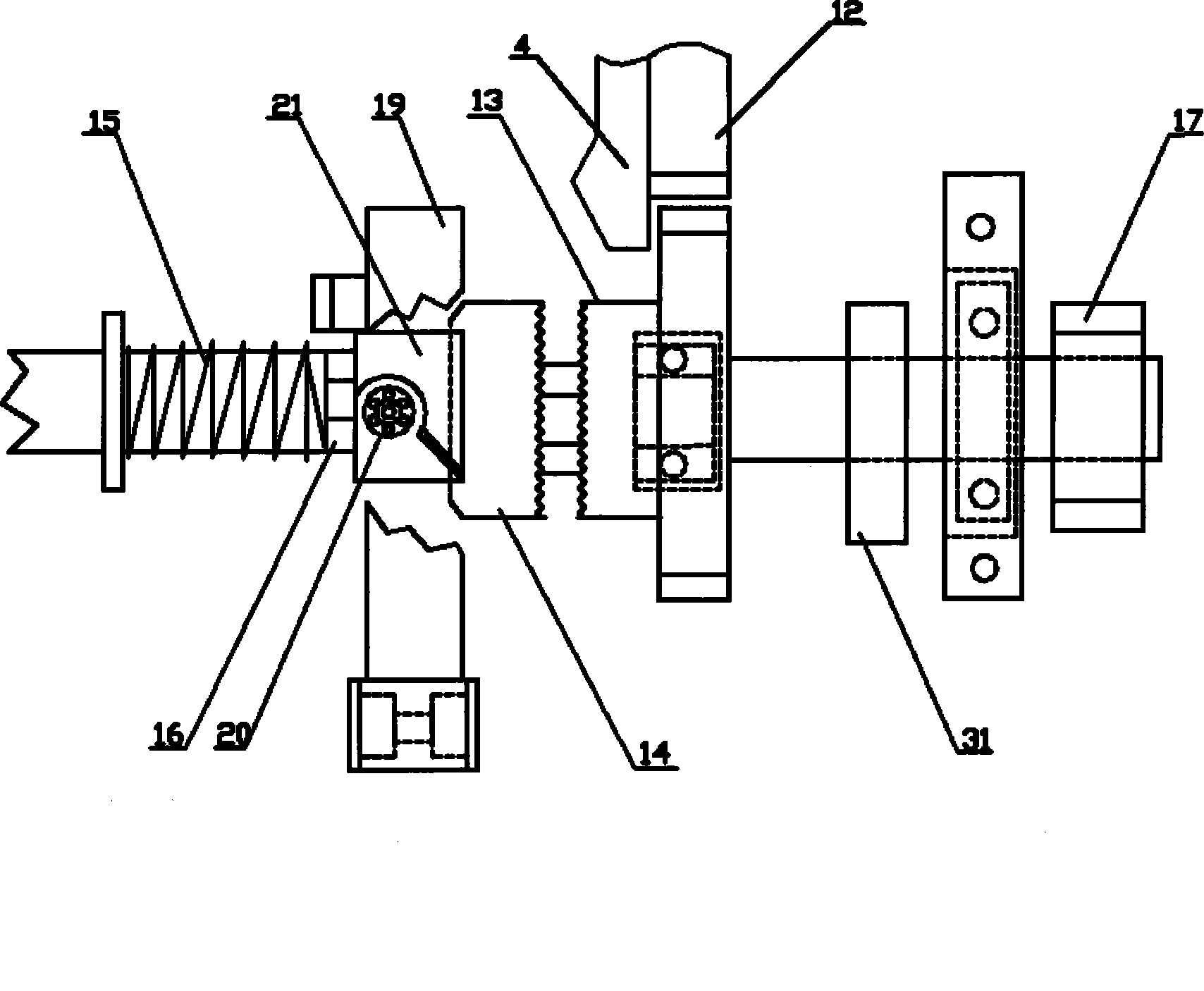 Quick energy-saving automatic aligning cutting-off device