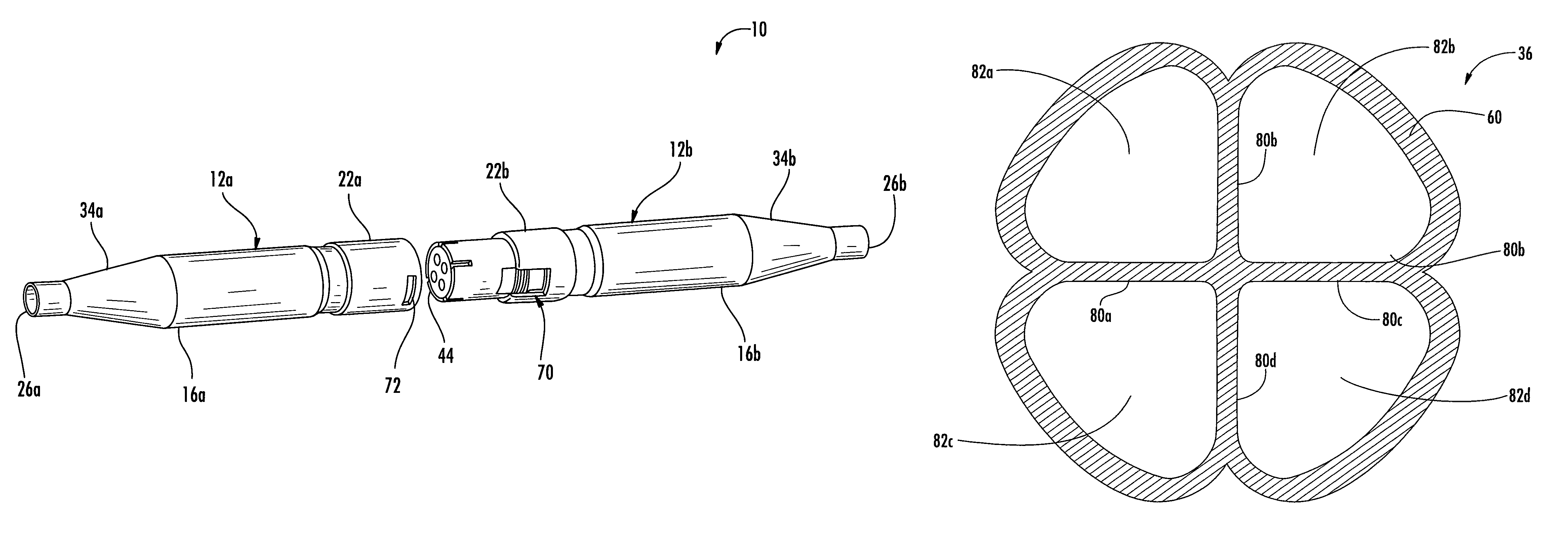 Harsh environment connector including single-level or dual-level bladder and associated methods