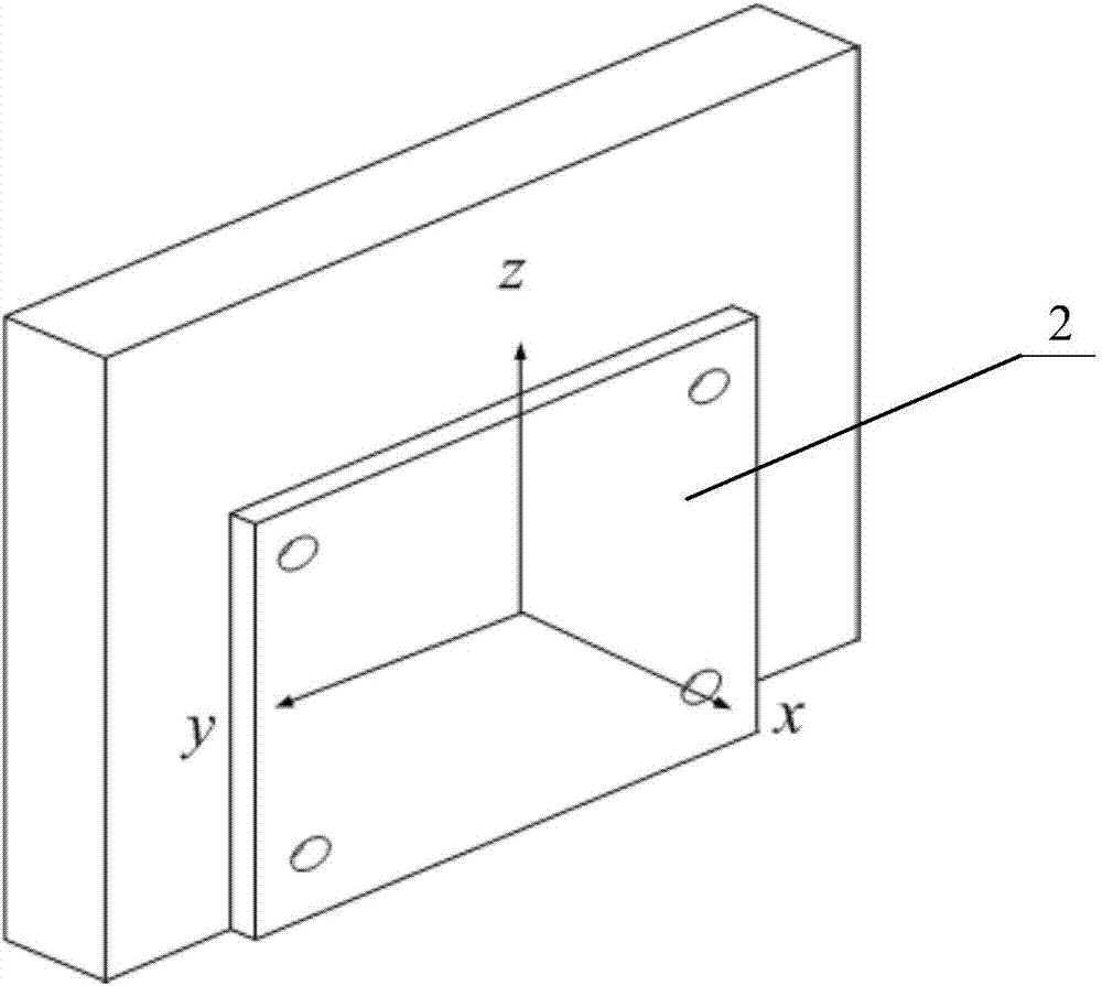 A two-degree-of-freedom measuring device and method based on plane mirror imaging