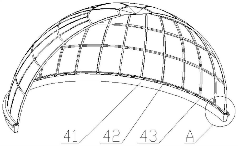 A kind of green environmental protection dome for building