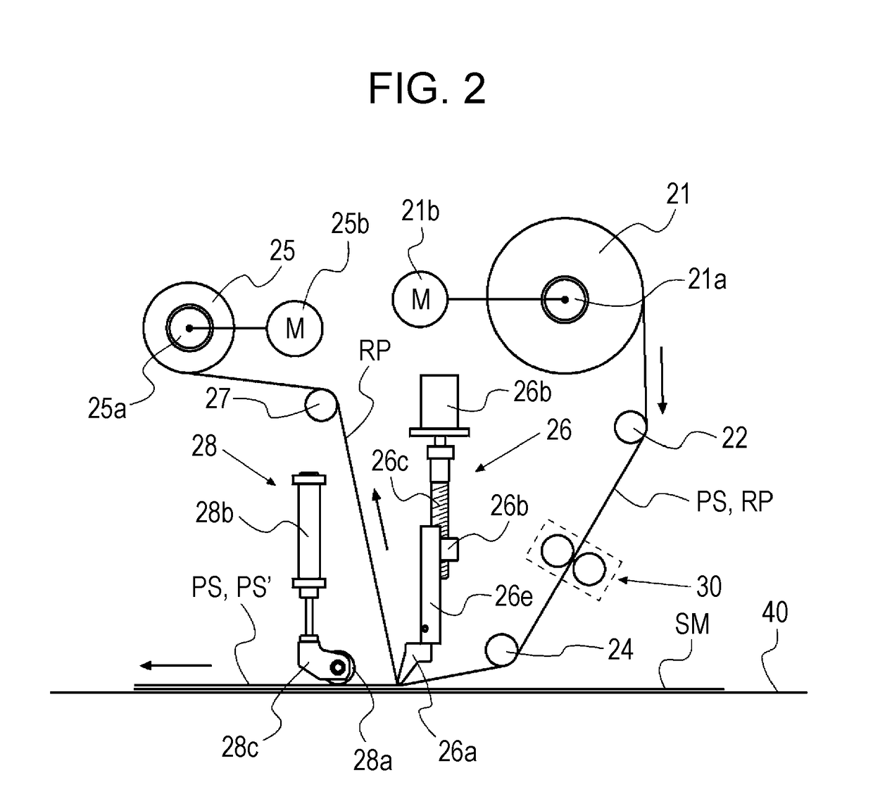 Feed device for reinforcing fiber material and method for cutting reinforcing fiber material by using the feed device