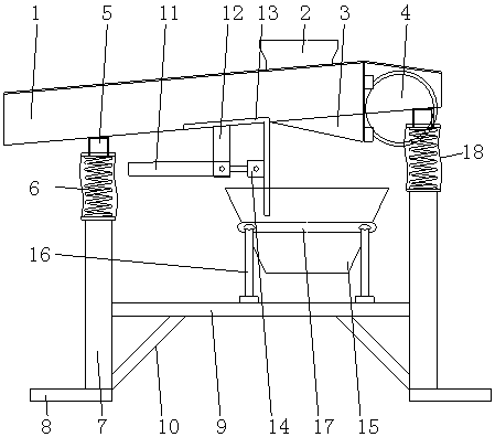 Air cylinder feeding machine facilitating discharging control