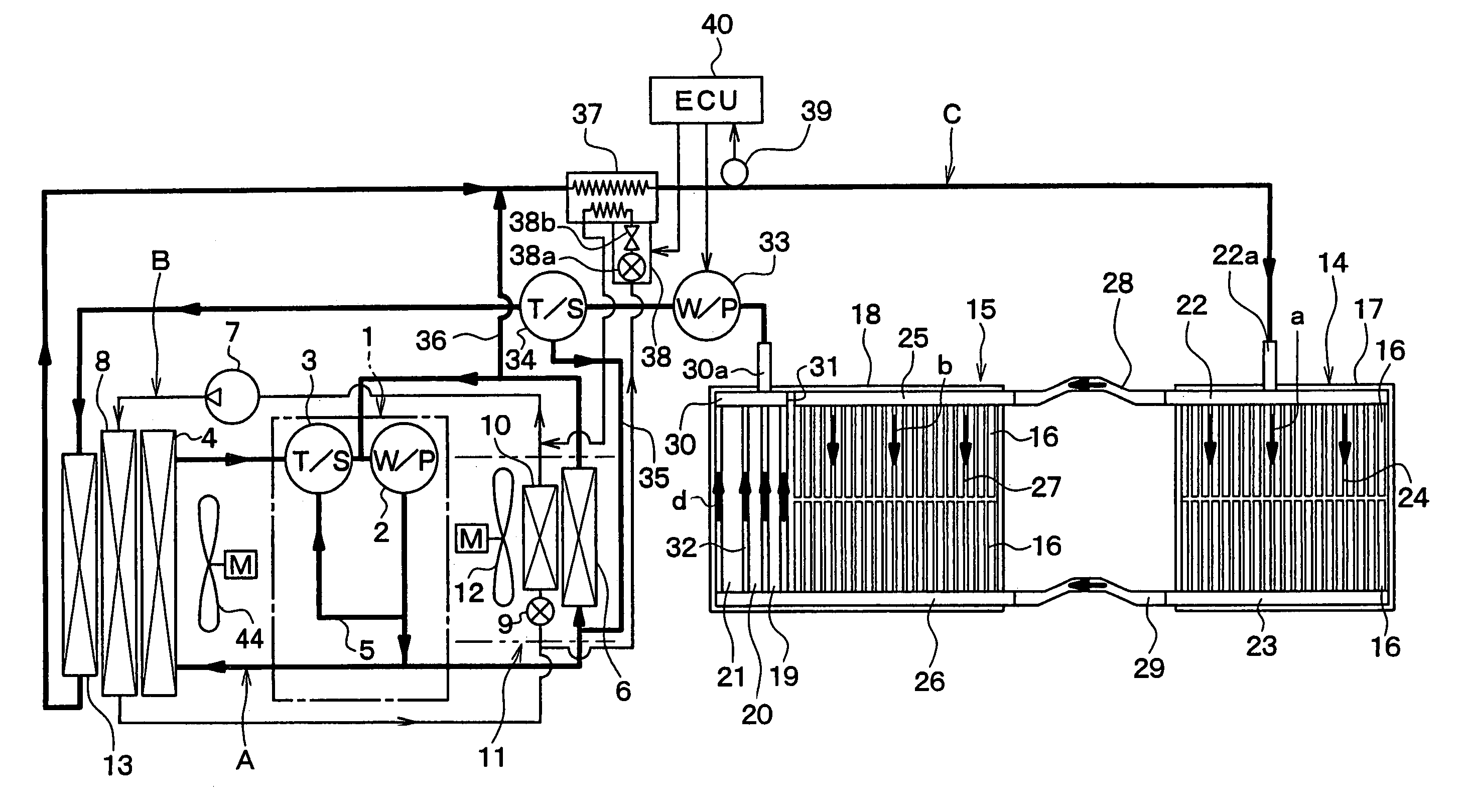 Cooling structure of heat generating member